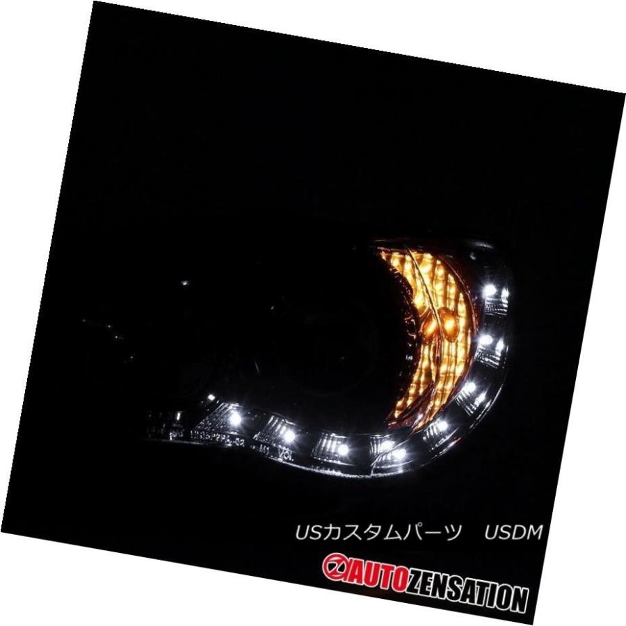 ヘッドライト 06-07スバルインプレッサWRXグロッシーブラックR8 LED DRLプロジェクターヘッドライト用 For 06-07 Subaruの画像