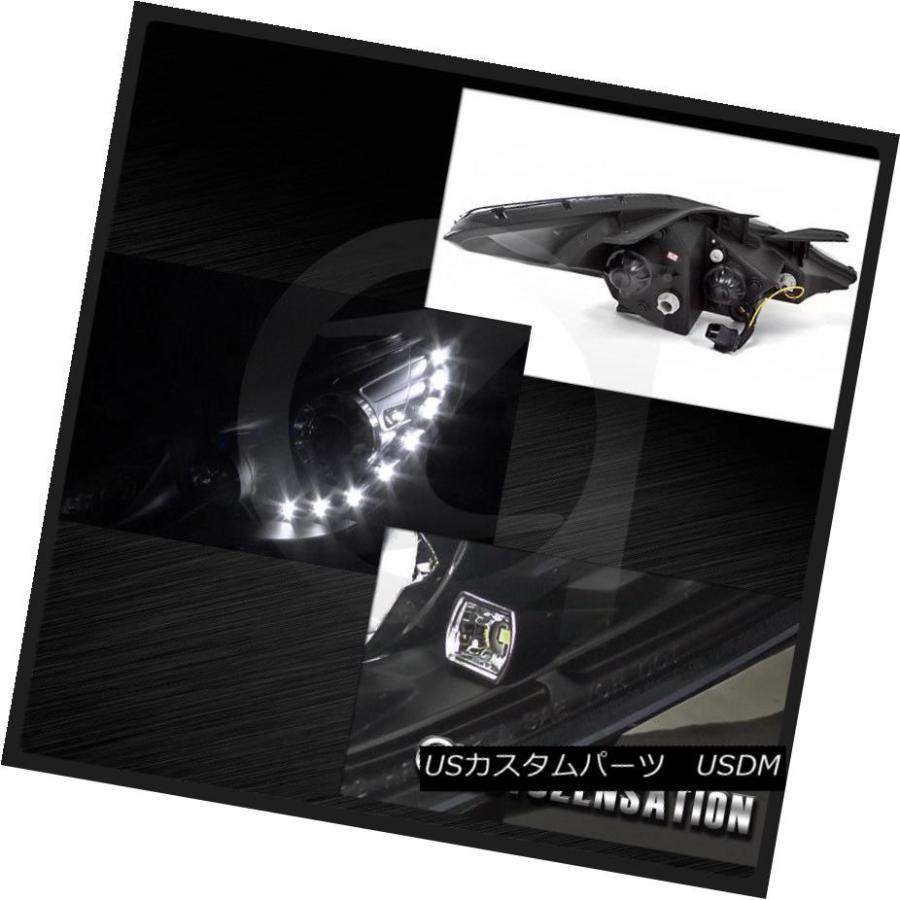ヘッドライト KDM 11-14ソナタ用ブラックプロジェクターヘッドライト（SMD LEDバンパーランプ付）DRL 6000K For KDM 11-の画像
