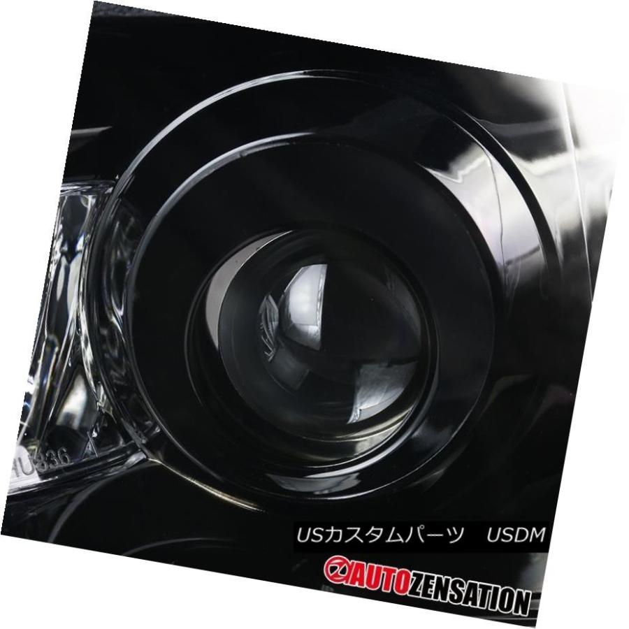 ヘッドライト 2001-2005レクサスIS300光沢のある黒色LED DRLストリッププロジェクターヘッドライトスモークレンズ 2001-2005の画像