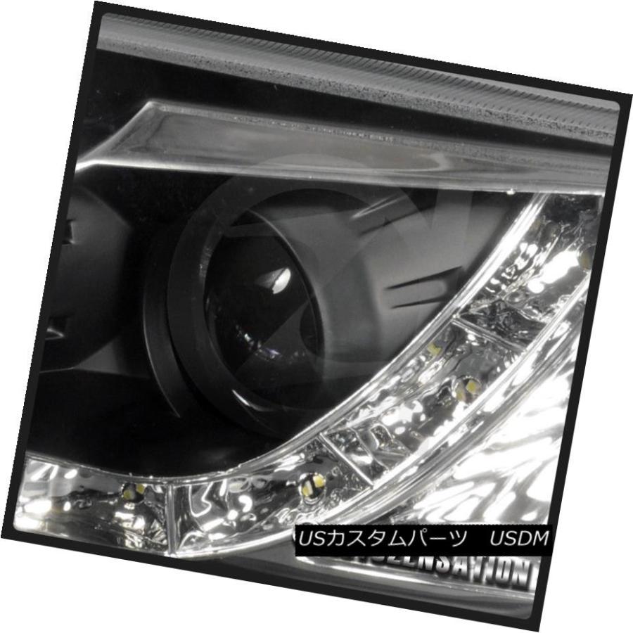 ヘッドライト 98-00 VWパサートR8 LED DRLプロジェクターヘッドライト+タイ lブレーキランプ黒 For 98-00 VW Pの画像