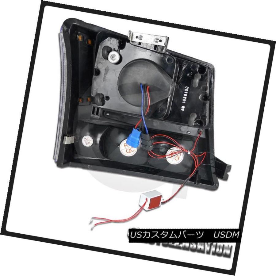 ヘッドライト 03-05シボレーシルバラード1PCブラックSMD LED DRLクリスタルヘッドライト+バンプ  er Lamの画像