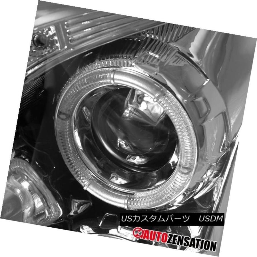 ヘッドライト 03-07キャデラックCTSクロームハロープロジェクターLED DRLヘッドライト 03-07 Cadillac CTS Chromeの画像