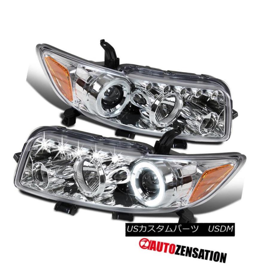 前照灯 08-10 Scion xB bBクロームせつ然たるLED DRLデュアルヘイロープロジェクターヘッドライトヘッドランプ 08-10 Sci
