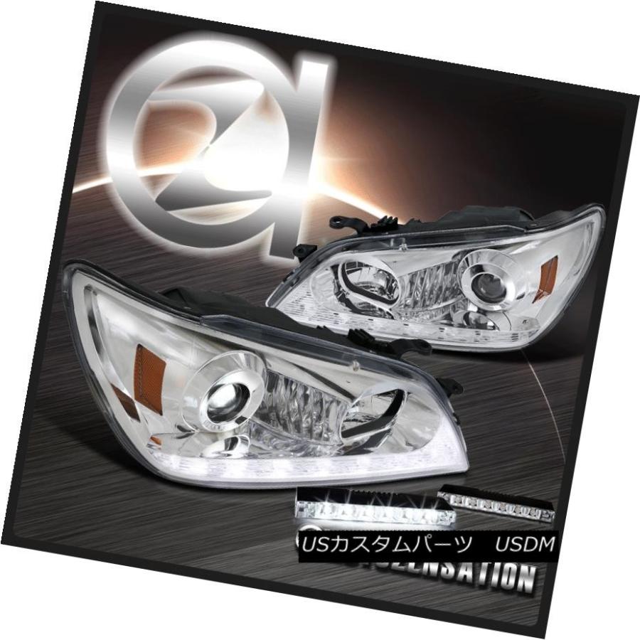 ヘッドライト 01-05 Lexus IS300 Chome LED DRLストリッププロジェクターヘッドライト+ 6-L