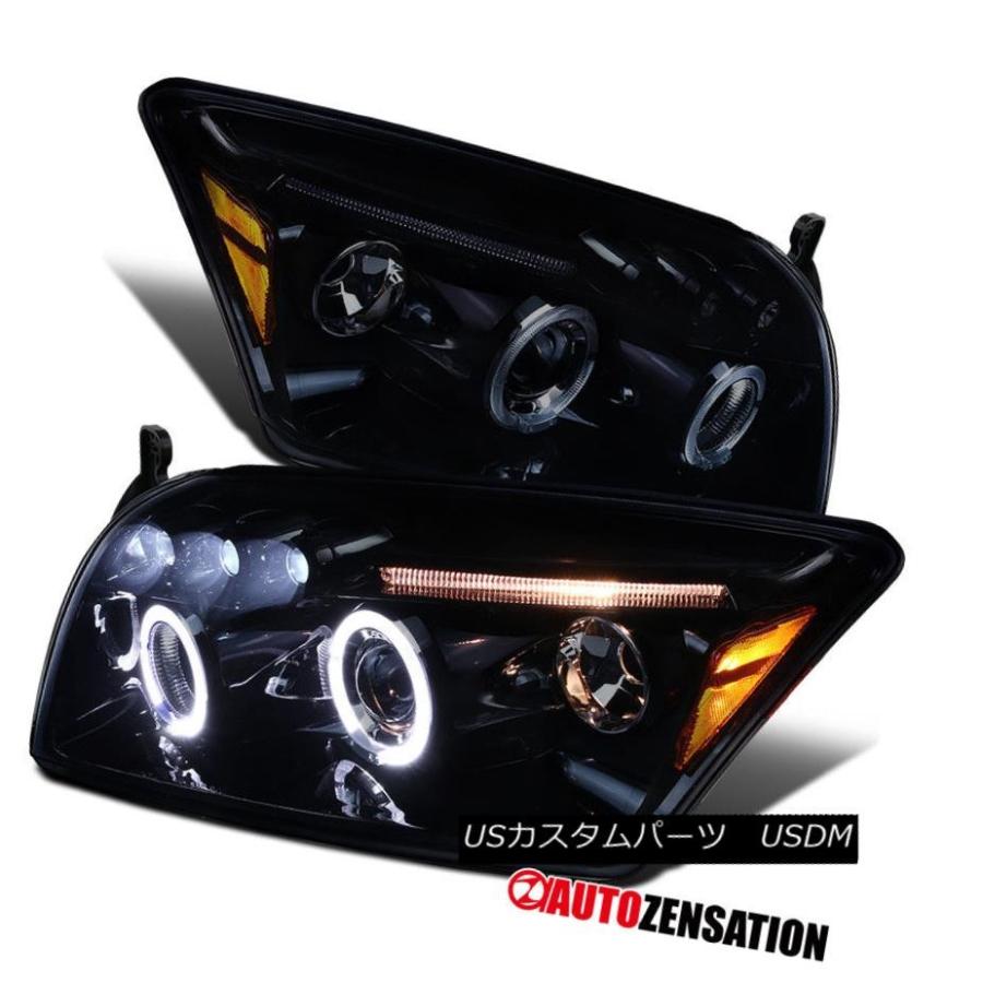 前照灯 2007  -  2012年ダッジキャリバー光輝黒いことLED DRLハロープロジェクターヘッドライトランプ 2007-2012 Dod