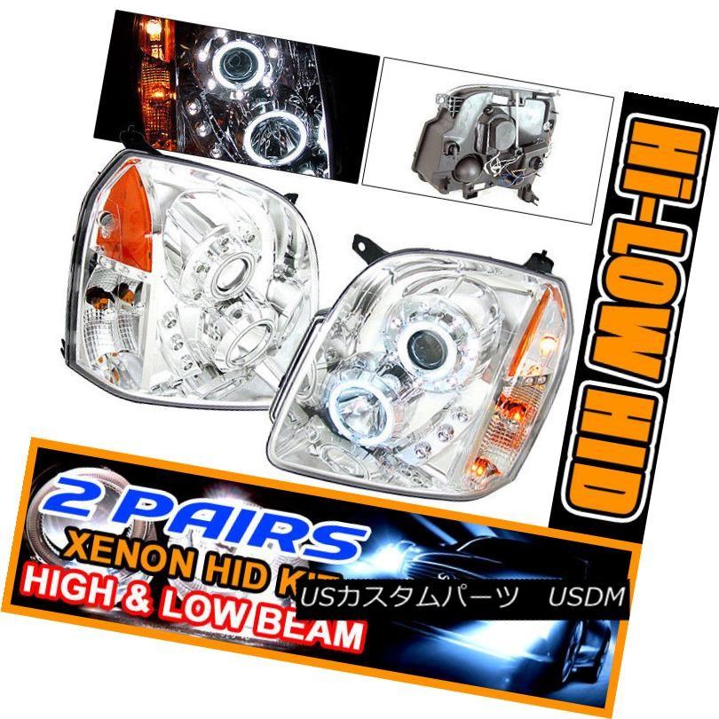 ヘッドライト フィット2セットHID 07-09 XLデナリCCFLハロープロジェクターヘッドライト Fits 2 Set HID 07-09 XL