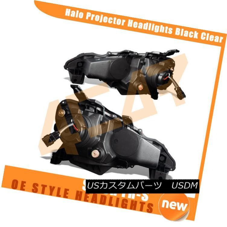 ヘッドライト 12-15フィクションFr-Sプロジェクターヘッドライトブラッククリアランプヘッドライトに適合 Fits 12-15 Scion Fr-の画像