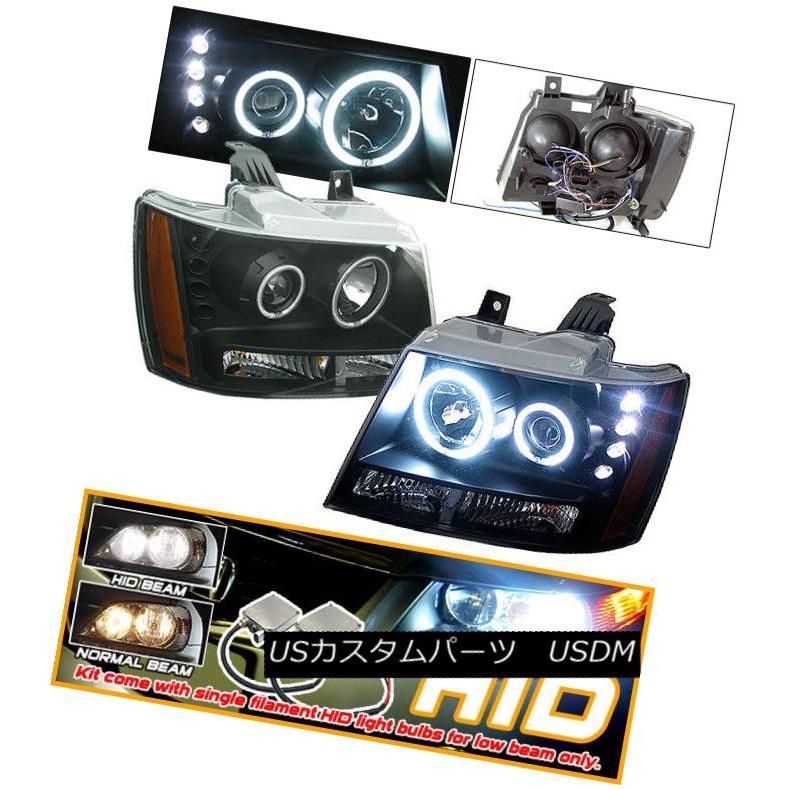 ヘッドライト キセノン07 +郊外のタホCCFLハロープロジェクターヘッドライトに適合 Fits Xenon 07 + Suburban Tahoe