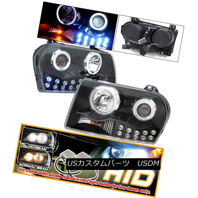 ヘッドライト Xenonに適合05-07 Chrysler 300 CCFL Haloプロジェクターヘッドライト Fits Xenon 05-07 C
