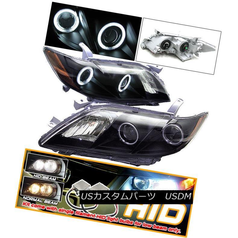 ヘッドライト キセノンHID 07-09カムリCCFLハロープロジェクターヘッドライトに適合 Fits Xenon HID 07-09 Camry C