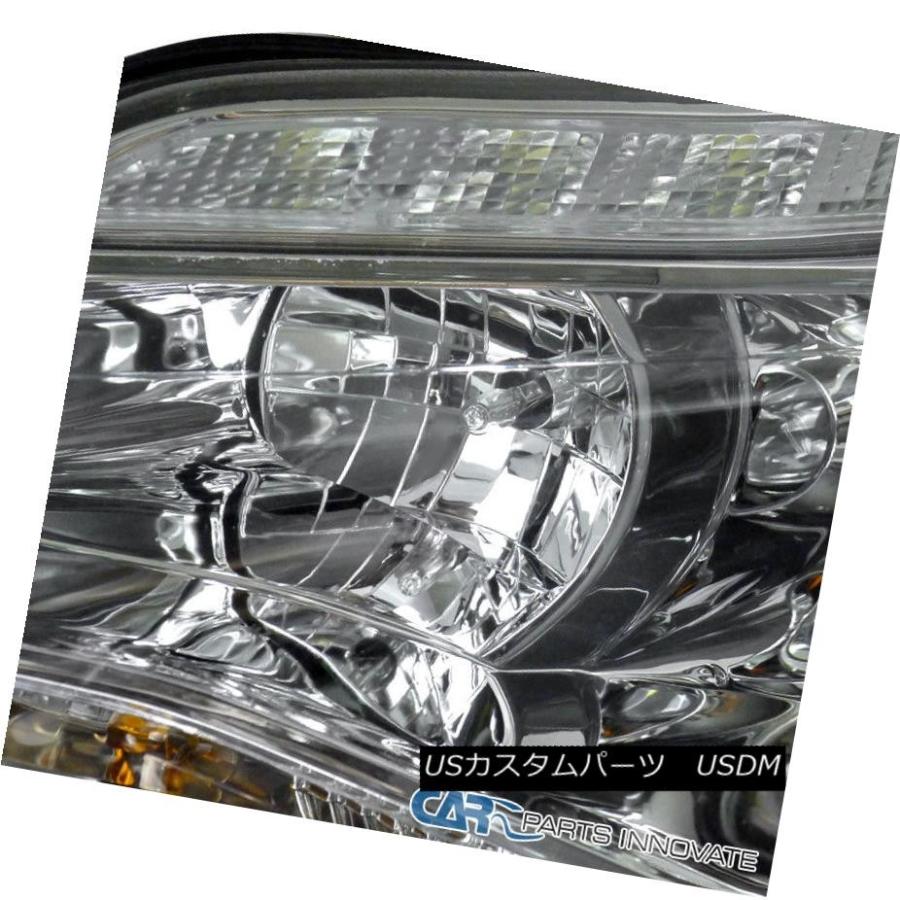 ヘッドライト 2012年?2014年フォードフォーカスクロームプロジェクターヘッドライトランプ+ LED信号DRLストリップペア 2012-2014の画像