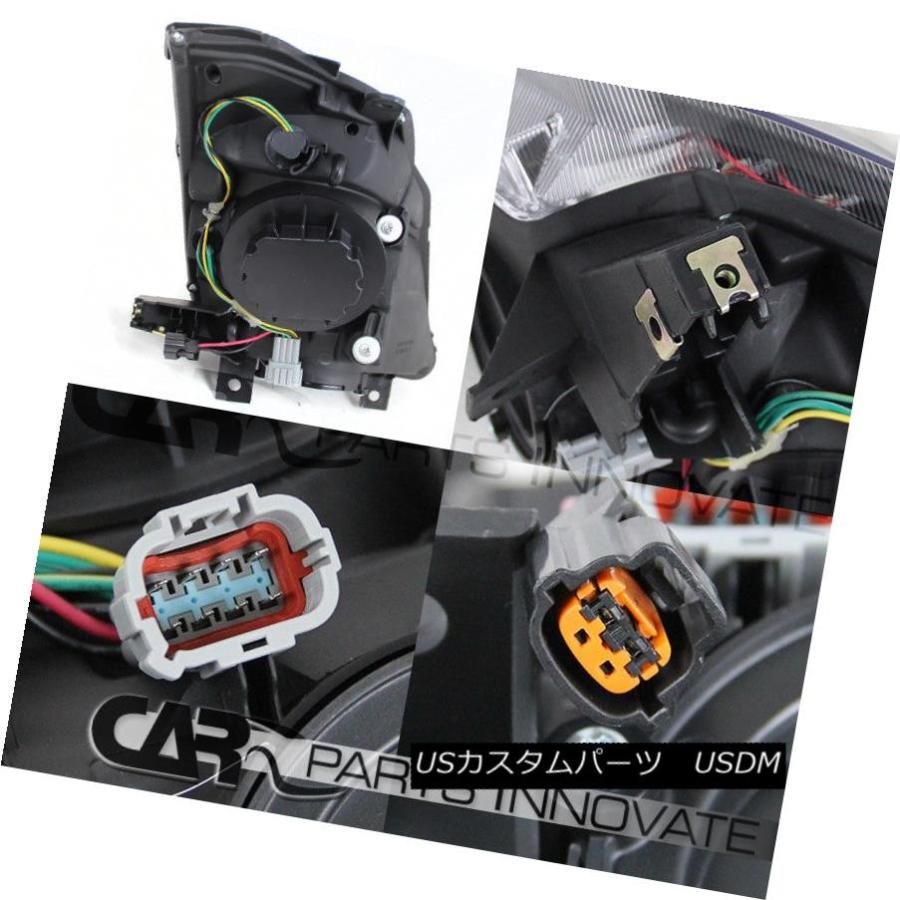 ヘッドライト フィット03-05日産350Z Z33フェアレディブラック \"HID\"プロジェクターヘッドライト+ LEDフォグDRL Fit 03-0の画像