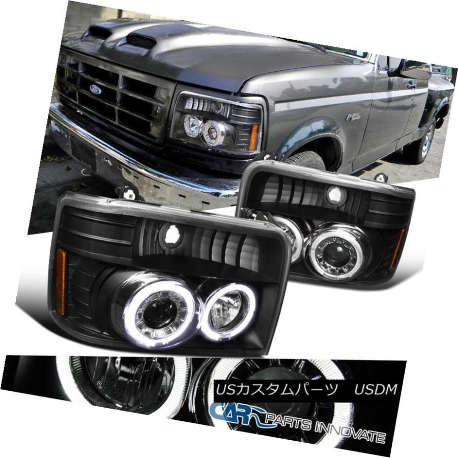 ヘッドライト Ford 92-96 F150 / F250 / F350   / Bronco LEDハロープロジェクターヘッ