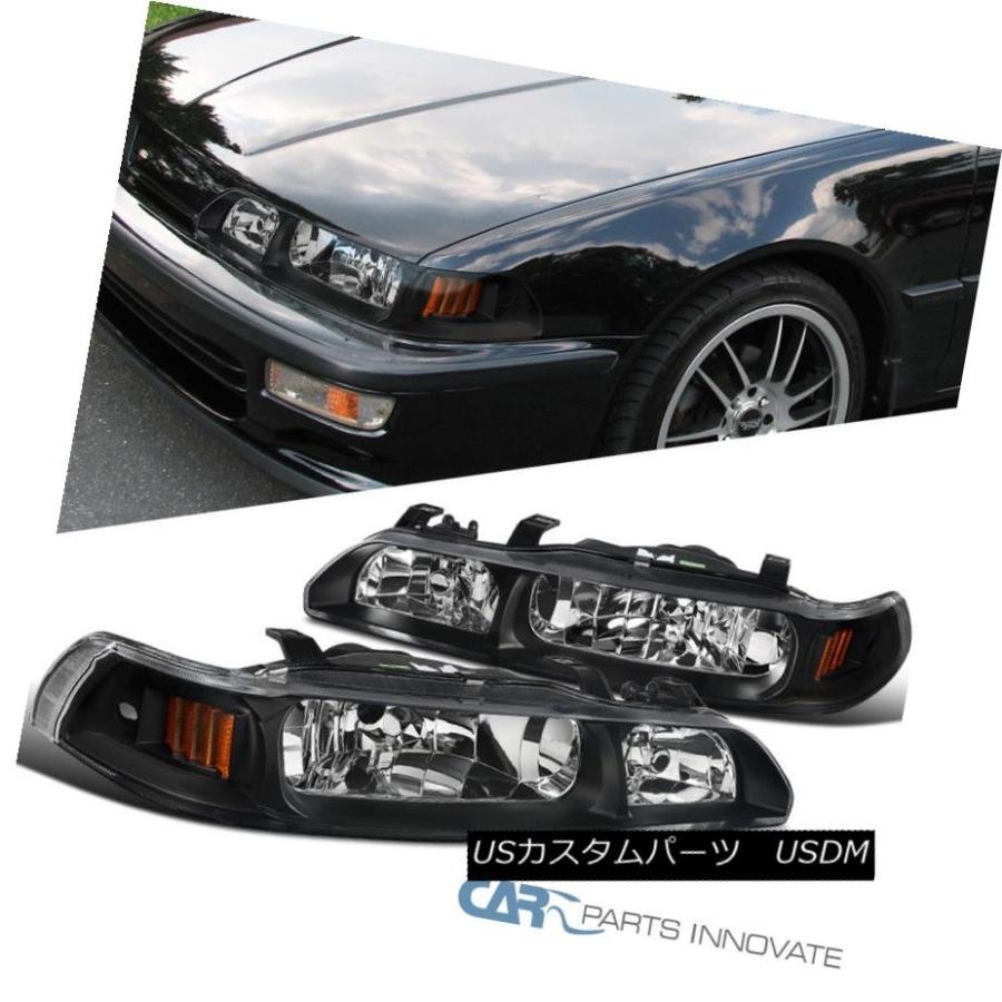 ヘッドライト Acura 90-93 Integra Black 1PCヘッドライトドライビングライトヘッドランプLeft + Right Acura