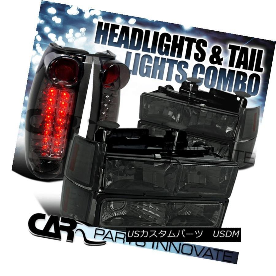 ヘッドライト 94-98 Chevy C10 C / K 1500スモークヘッドライトバンパーコーナーランプ+ LEDテールライト 94-98 Che