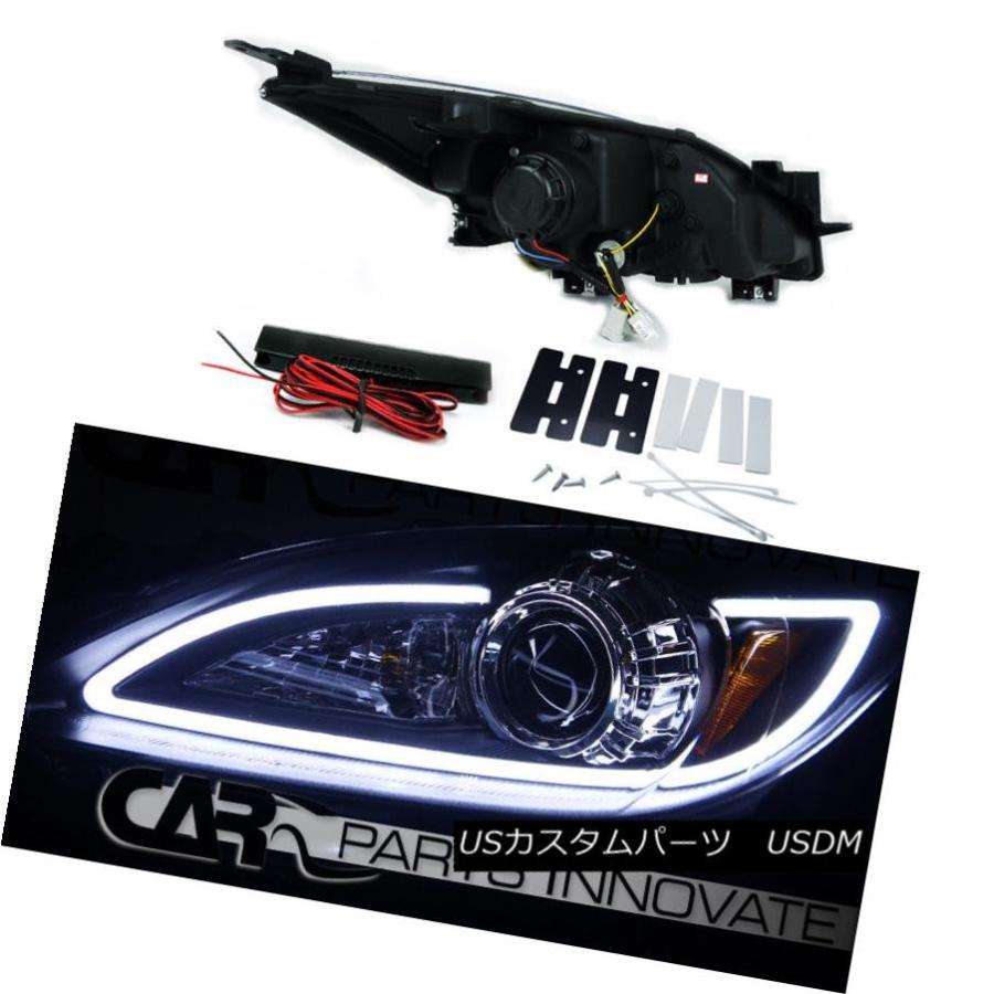 ヘッドライト 10-13マツダ3ハロゲン・プロジェクター・ヘッドライト+ LEDストリップ+ 6-LEDフォグ・ランプ 10-13 Mazda 3 Hの画像