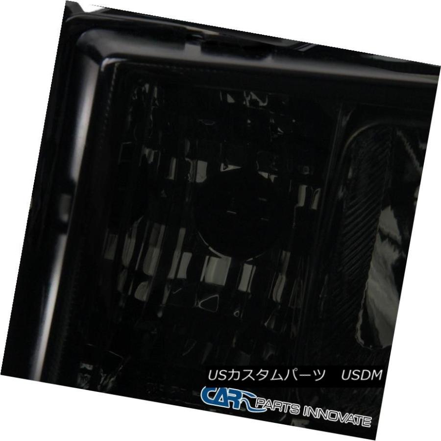 ヘッドライト 07-13 GMC Sierraピックアップスモーク交換ヘッドライトティンテッドドライビングヘッドランプ 07-13 GMC Sierrの画像