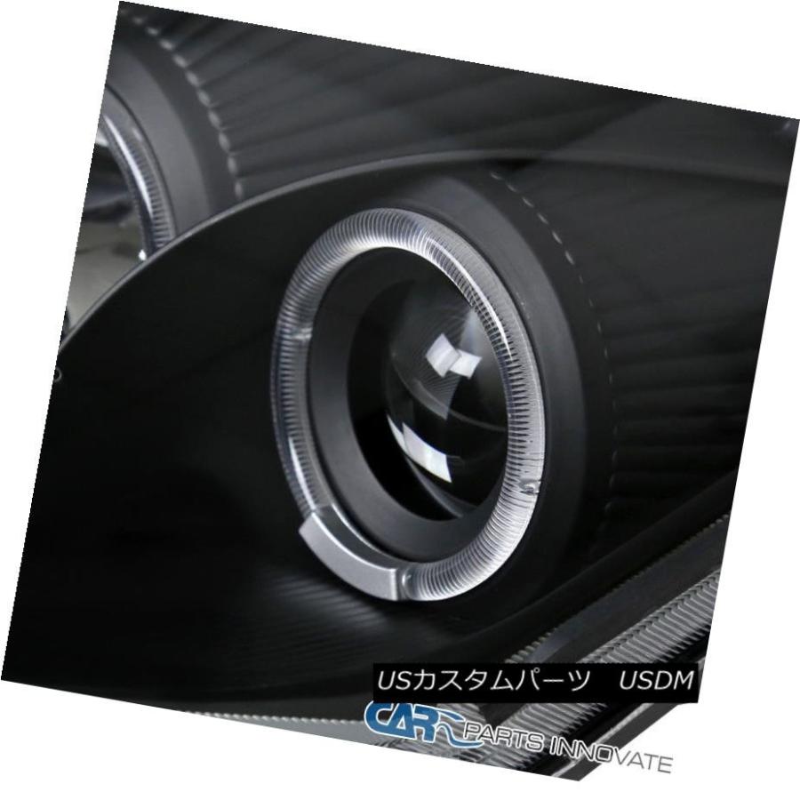 ヘッドライト JDMブラック2000-2005 Eclipseデュアルハローリングプロジェクターヘッドライトヘッドランプペア JDM Black 20の画像
