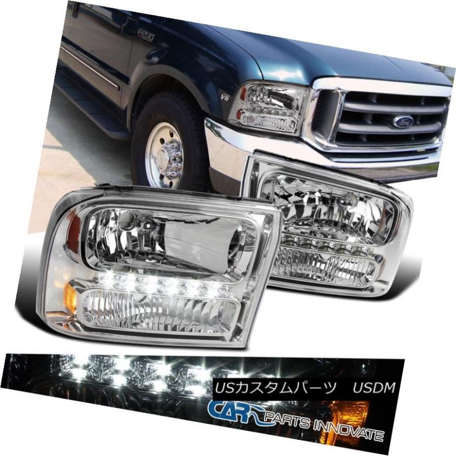 ヘッドライト Ford 99-04 F250 / F350 Superduty 00-04エクスカーションクリア1PCヘッドライト+ SMD LED