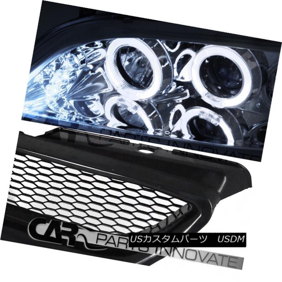 ヘッドライト Fit 1998-2002 Accord 2Dr Chrome Halo LEDプロジェクターヘッドライト+メス </ wbrの画像