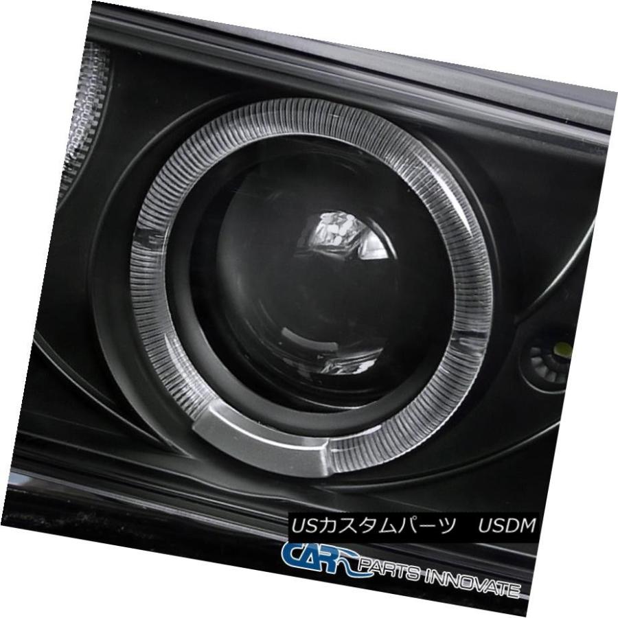 ヘッドライト 98-04 S10 BlazerピックアップHalo SMD LEDプロジェクターヘッドライトブラックバンパーランプ 98-04 S10の画像