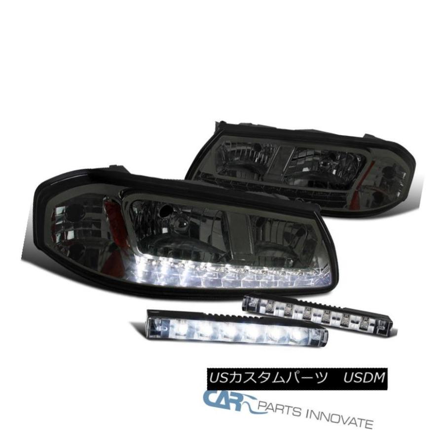 ヘッドライト 00-05シボレーインパラスモークレンズは、LED DRLヘッドライト+スリを発色します。 m-LEDフォグバンパー 00-0