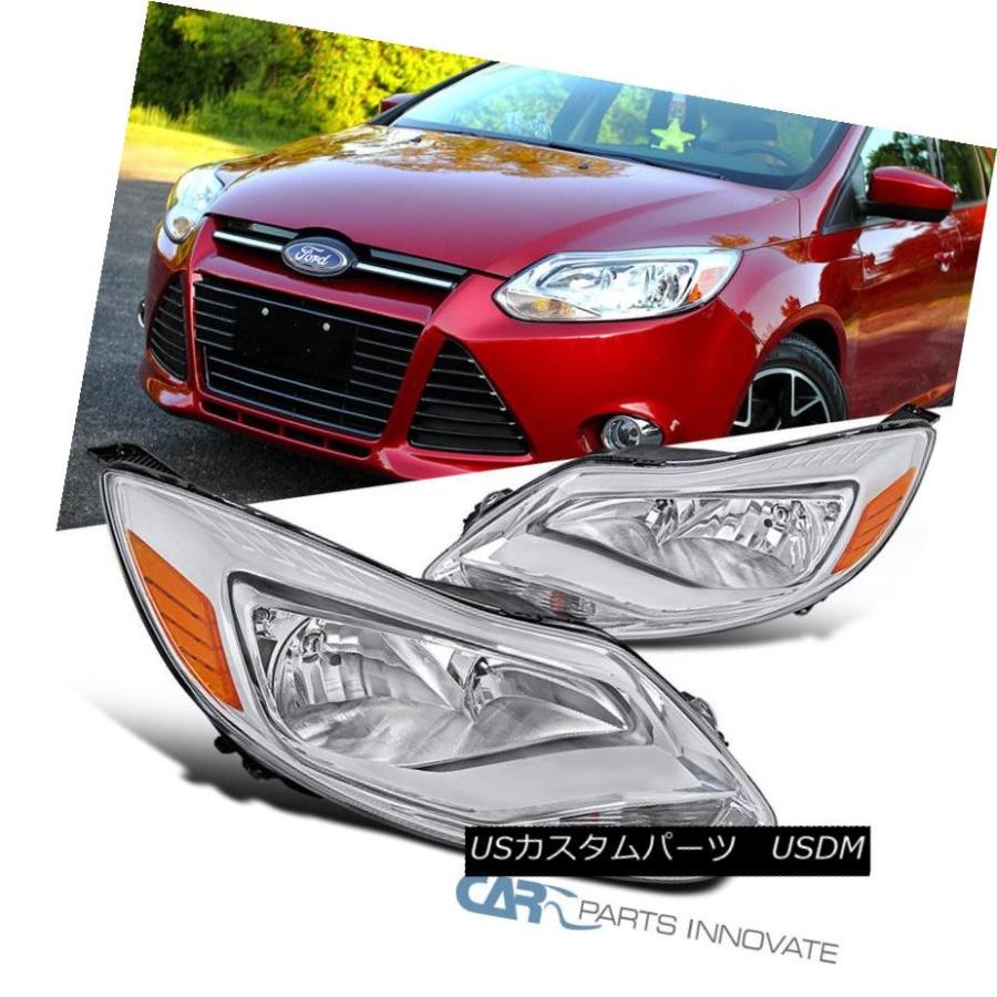 ヘッドライト 12-14フォードフォーカス交換クリアドライブヘッドライトコーナー信号ランプペア 12-14 Ford Focus Replacemen