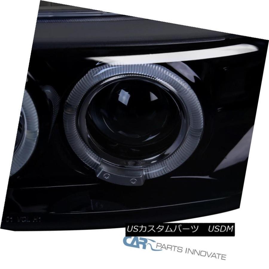 ヘッドライト 光沢ブラック00-06ユーコンXLシエラデナリ着色LEDプロジェクターヘッドライトランプ Glossy Black 00-06 Yukoの画像