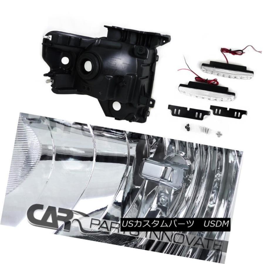 ヘッドライト 2009-2014フォードF150 F-150ユーロ交換クロームヘッドライト+ 8-L   EDフォグランプ 2の画像