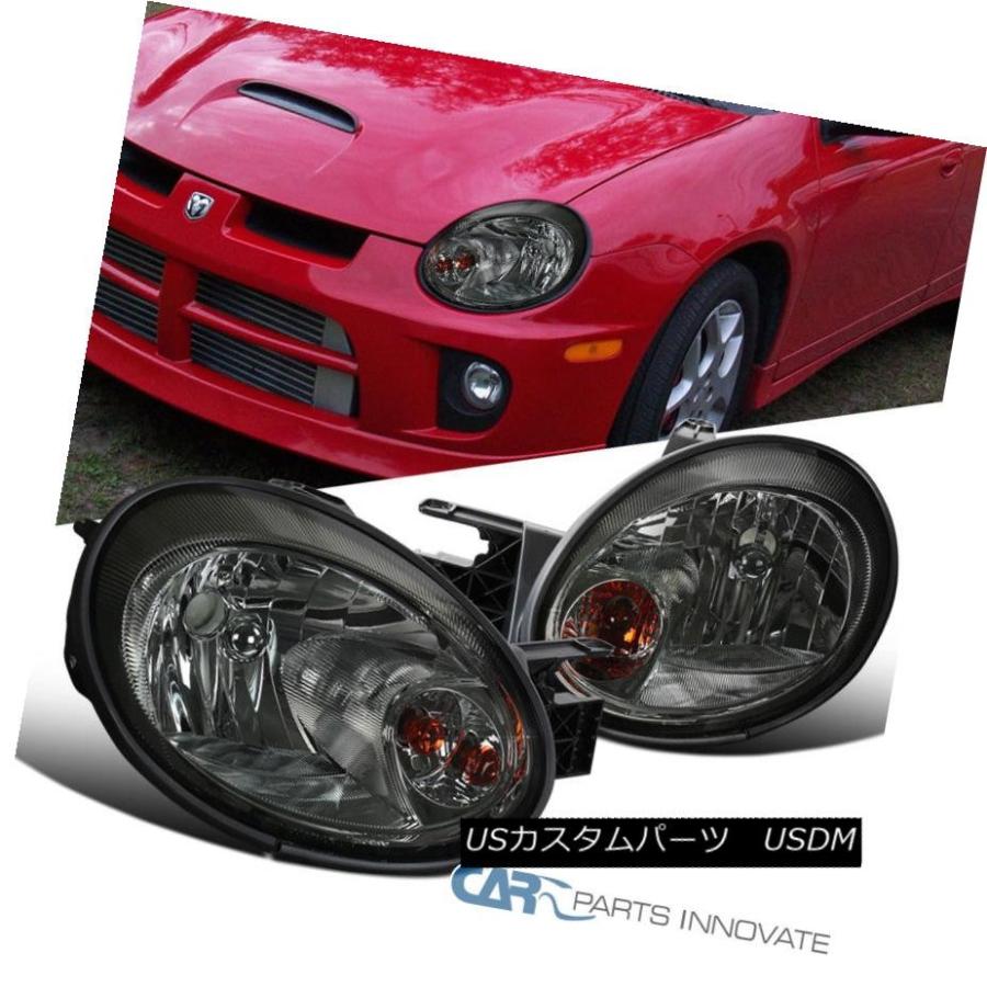 ヘッドライト 03-05 Dodge Neon交換式スモークレンズヘッドライトドライビングヘッドライトランプ 03-05 Dodge Neon Rep