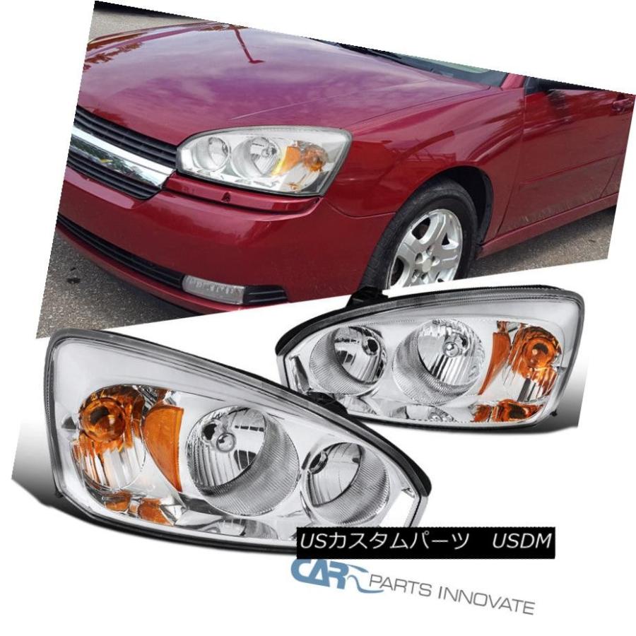 ヘッドライト 04-08シボレーマリブクリアヘッドライトヘッドランプヘッドライトペア 04-08 Chevy Malibu Clear Headlig