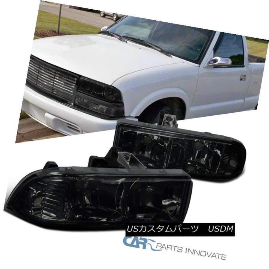ヘッドライト シボレー98-04 S10ピックアップブレザースモークレンズヘッドライトドライビングランプ Chevy 98-04 S10 Pickup
