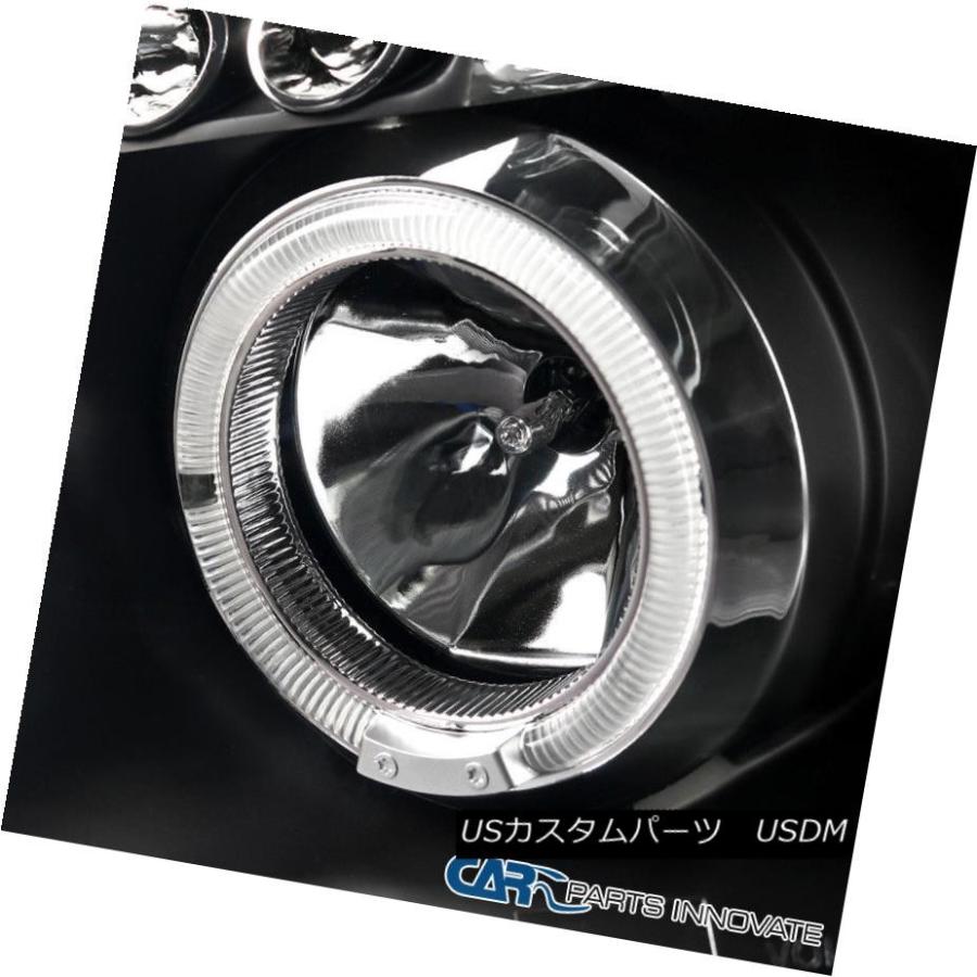 ヘッドライト 日産04-15タイタンアルマダブラックLEDハロープロジェクターヘッドライトドライビングランプ For Nissan 04-15 Titの画像