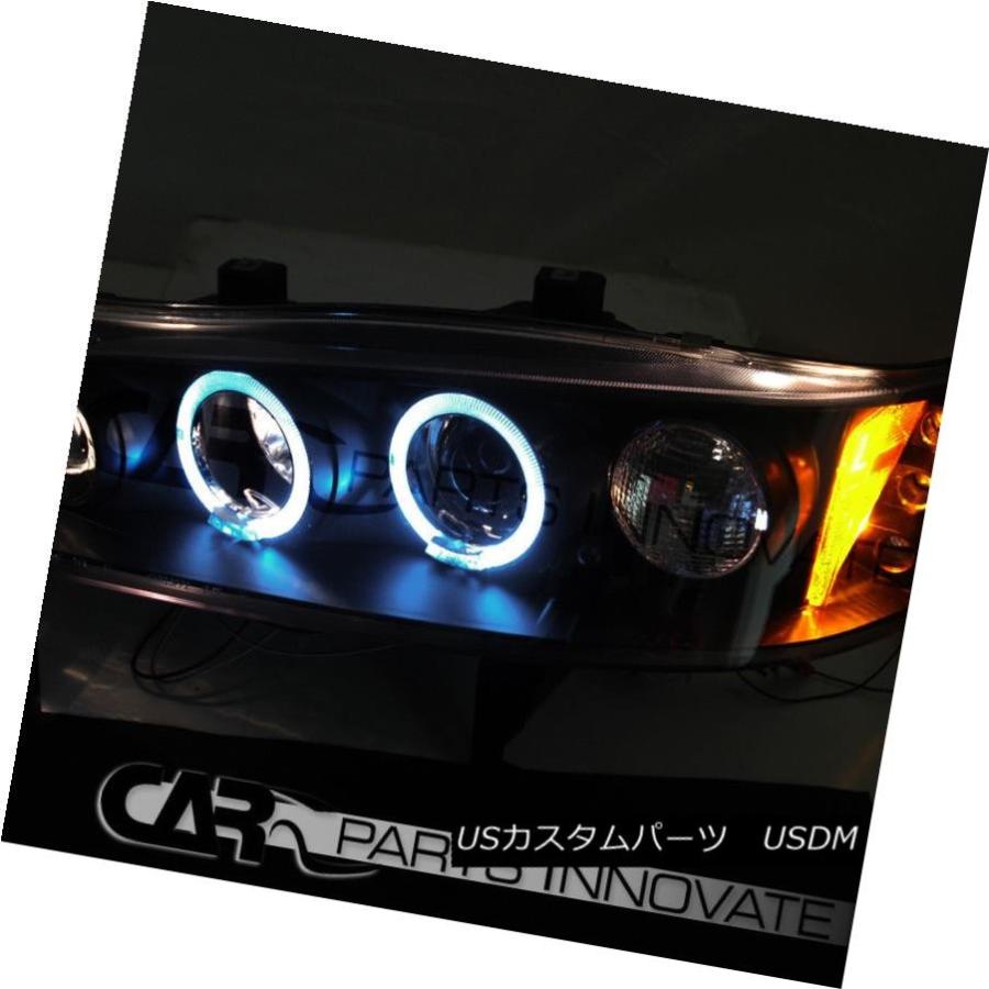 ヘッドライト メッシュフードグリル付き94-97アコード2 / 4Drブラックハロープロジェクターヘッドライト用 For 94-97 Accord 2の画像