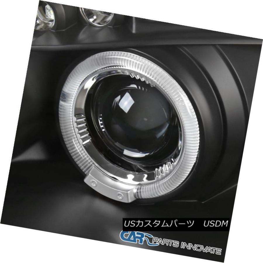 ヘッドライト フィットトヨタ03-08カローラブラックLEDハロープロジェクターヘッドライトヘッドランプを駆動する Fit Toyota 03-08の画像