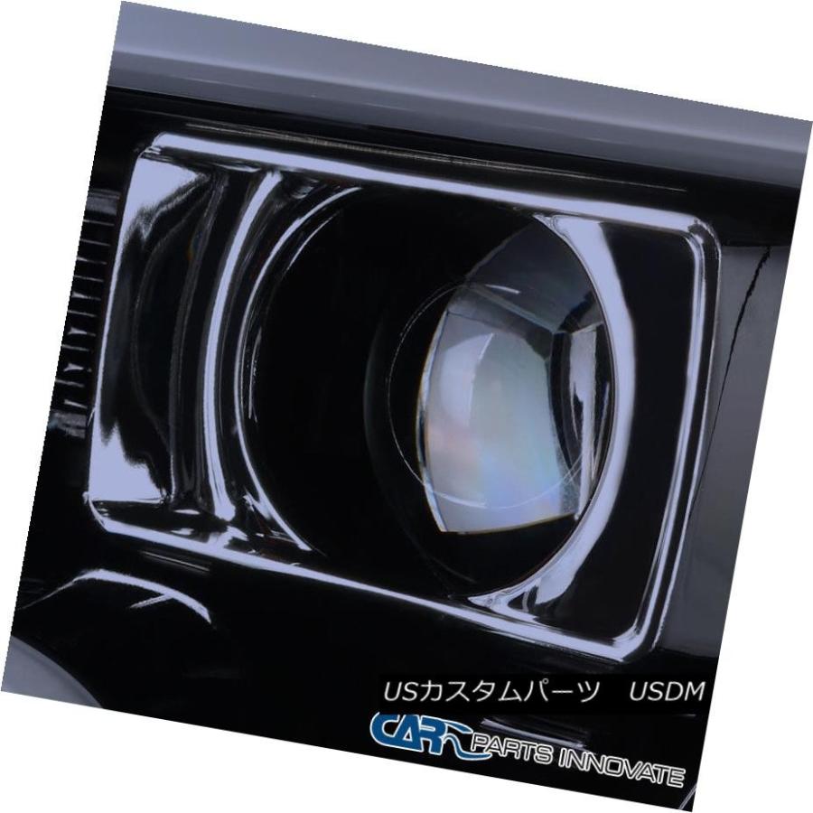 ヘッドライト 15-17 Ford F150 F-150ピックアップ光沢ブラックLEDリムDRLバープロジェクターヘッドライト 15-17 Ford_1