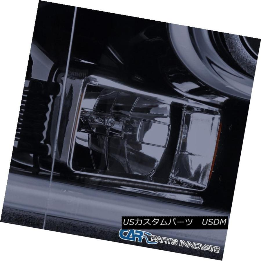 ヘッドライト 15-17 Ford F150 F-150ピックアップ光沢ブラックLEDリムDRLバープロジェクターヘッドライト 15-17 Ford_2