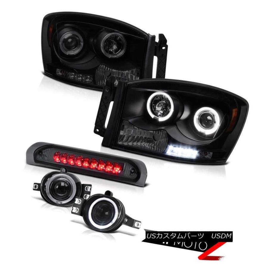 前照灯 2006ダッジラムSLT SMD DRLハローヘッドランプLED 3RDブレーキランプフォグライトプロジェクター 2006 Dodge
