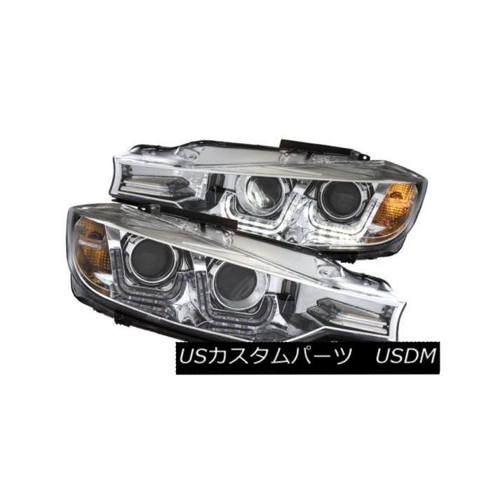 ヘッドライト Anzo 121505 BMW 3シリーズF30 4Dr用Chrome U-Barプロジェクタヘッドライト Anzo 121505 Pa