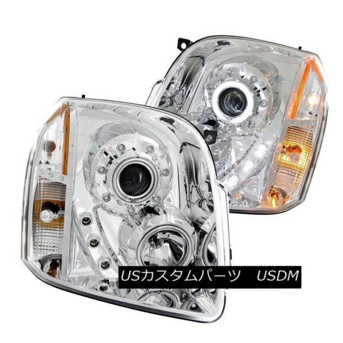 ヘッドライト ANZO 111147 GMCユーコン用クロームCCFLハロープロジェクターヘッドライト2個セット ANZO 111147 Set of