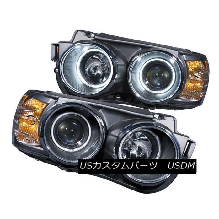ヘッドライト Anzo 121488シボレーソニック用のHalos搭載の2つの黒プロジェクターヘッドライトセット Anzo 121488 Set of