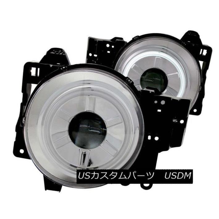 ヘッドライト ANZO 111115トヨタFJクルーザー用クロームCCFLハロープロジェクターヘッドライト2個セット ANZO 111115 Set