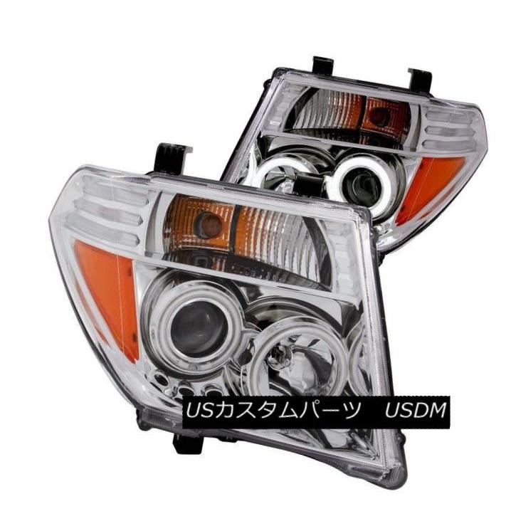 ヘッドライト ANZO 111112 Frontier / Pathf用クロームハロープロジェクターヘッドライトセット  in