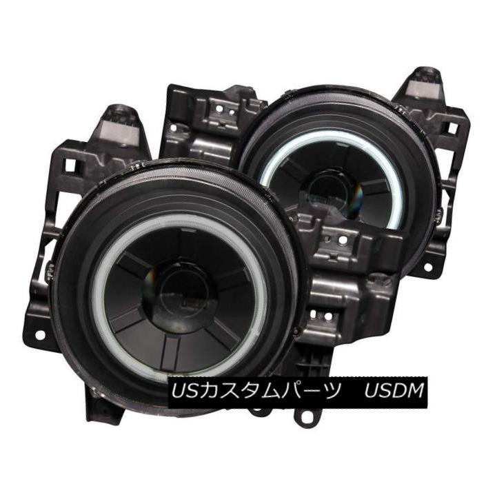 ヘッドライト ANZO 111116トヨタFJクルーザー用ブラックCCFLハロープロジェクターヘッドライト2個セット ANZO 111116 Set