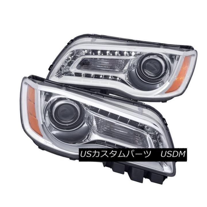 ヘッドライト Anzo 121494クライスラー300用クロームプランクスタイルプロジェクターヘッドライトのセット Anzo 121494 Set o