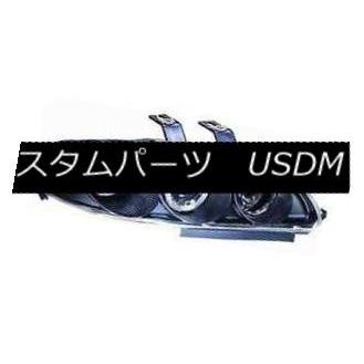 ヘッドライト IPCW CWS-719B2シビックリング付きブラックハウジングプロジェクターヘッドライトのペア IPCW CWS-719B2 Pair