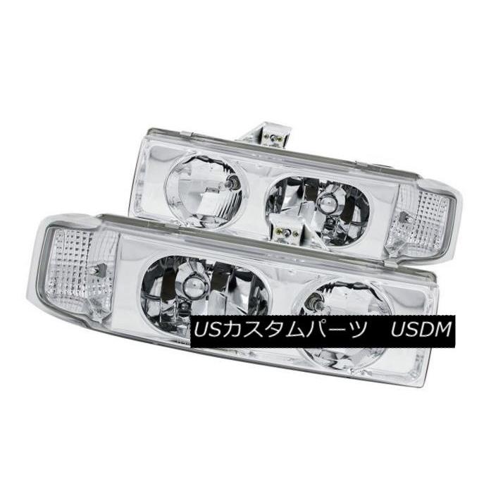 ヘッドライト ANZO 111001 95-05 Chevrolet Astro Van用クローム