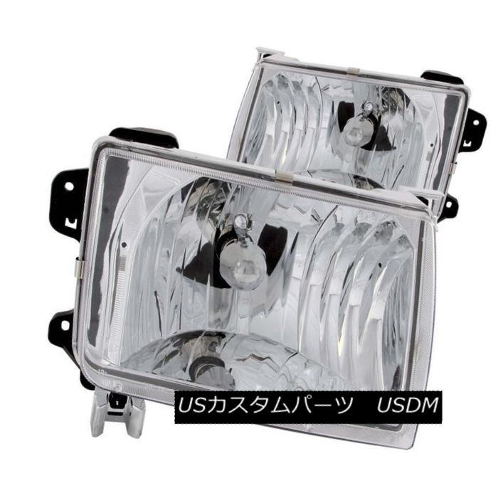 前照灯 ANZO 111049 Nissan Frontier / Xterr   a用クロームクリスタルヘッドライト2 その他ライト-自動車