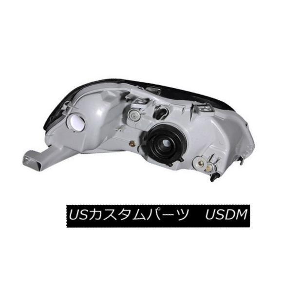 ヘッドライト ANZO 121067 96-98 Honda Civic用ブラッククリスタルヘッドライト2個セット ANZO 121067 Set oの画像