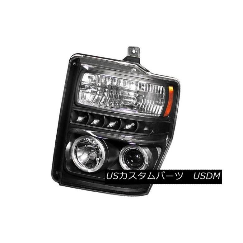 前照灯 IPCW CWS-561B2 Ford F-Super Duty用輪っか付き添い人ブラックハウジングプロジェクターヘッドライト IPCW CW ライト、レンズ-自動車